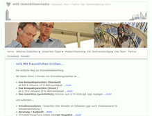 Tablet Screenshot of mfg-gutachten.de